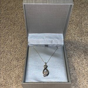 Zales black diamond necklace